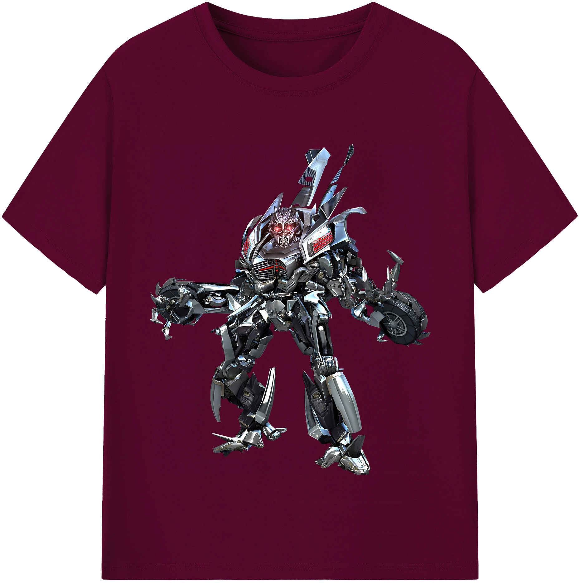 （画像用） Transformers トランスフォーマー レディースカジュアルプリントTシャツ（綿100％）